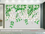 花卉背景墙