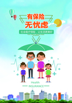 社会医疗保险广告海报展板