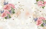 大理石玫瑰花
