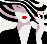 欧美时尚插画美女