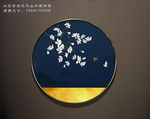 圆形花鸟画