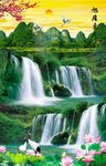 竖式山水画