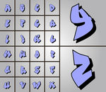 矢量欧美流行涂鸦字体