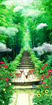 玄关竹林走道风景