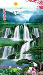 竖幅风景画