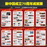 新中国成立70周年成就宣传栏