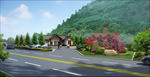 道路景观卫生间绿化