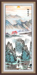 竖幅山水画