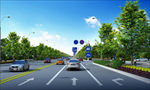 道路绿化 景观节点 景观园林