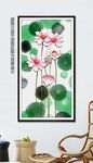 荷花装饰画
