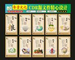 食堂文化绿色之七背景墙