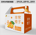 时尚简约橙子包装礼盒设计