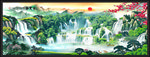 聚宝盆山水画