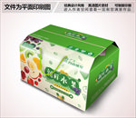 水果组合水果缤纷包装箱设计