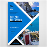 海外旅行社旅游公司海报