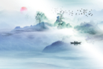 抽象山水