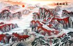 长城背景墙