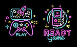 游戏霓虹灯素材