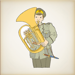 音乐 舞蹈 插画 乐器 壁画