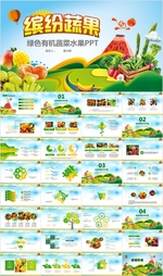 有机蔬菜水果农产品果蔬PPT