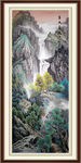 竖幅山水画