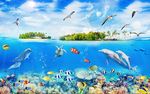 地中海海底世界背景墙