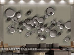 金属圆圈背景墙