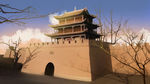 手绘 插画 中国风 复古 园林