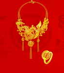 黄金海报 黄金 项链 戒指