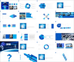2019白色j简约科技PPT图