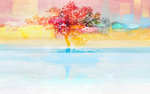 抽象油画