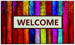 彩色木板地毯  WELCOME