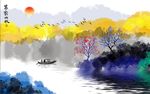 墨韵山水 山水水墨画 轻奢水墨