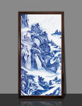 中国风青花山水画