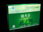 银杏茶 包装 平面展开图