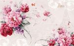 花卉背景墙