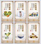 单位饭堂绿色健康饮食海报