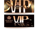 黑色大方黑金VIP或名片