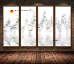 新中式背景墙 电视背景墙