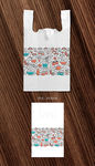创意个性透明塑料袋背心袋展开图