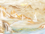 高温烧大理石 山水大理背景