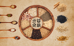 营养杂粮五谷杂粮工装定制背景墙