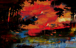 抽象油画