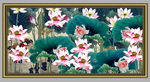 荷花装饰画