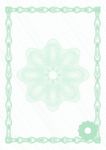 荣誉证书  绿花纹