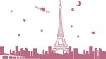 硅藻泥法国巴黎埃菲尔铁塔飞机