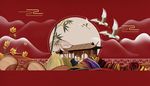 新中式水墨山水画上善若水壁画图