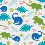 卡通恐龙图案印花