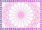 花粉美丽 精致证书纹