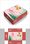 蜜桃汁水果包装箱包装盒礼盒设计